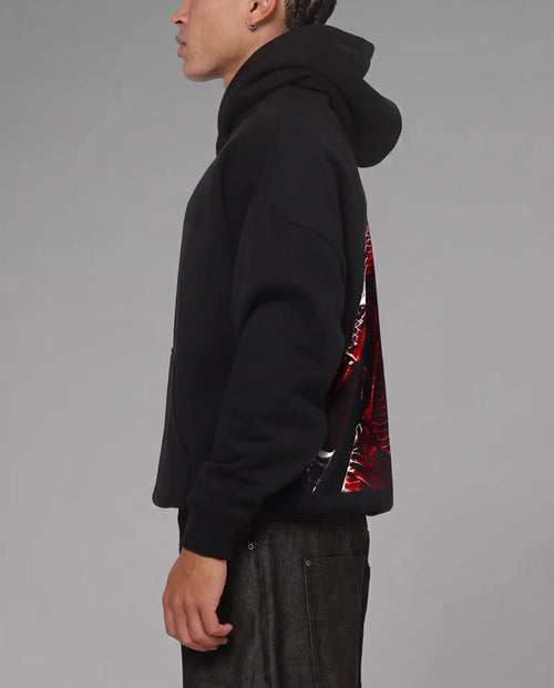 CR7 hoodie, side view
