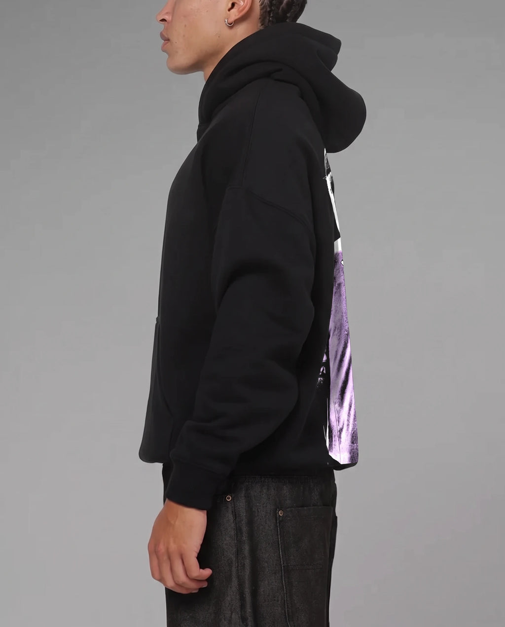 Haaland hoodie, side view