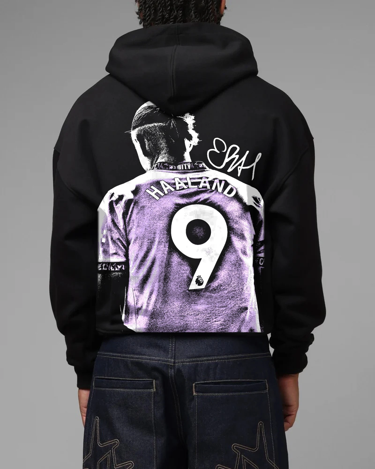 Haaland hoodie, back print