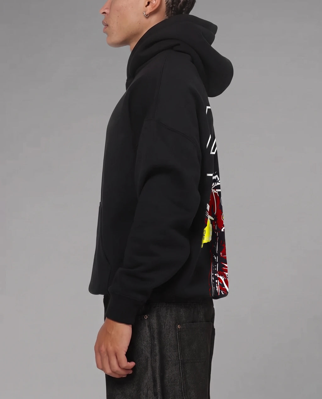 Hamilton hoodie, side view
