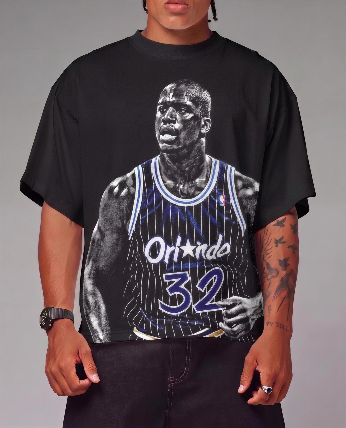 SHAQ front print close-up