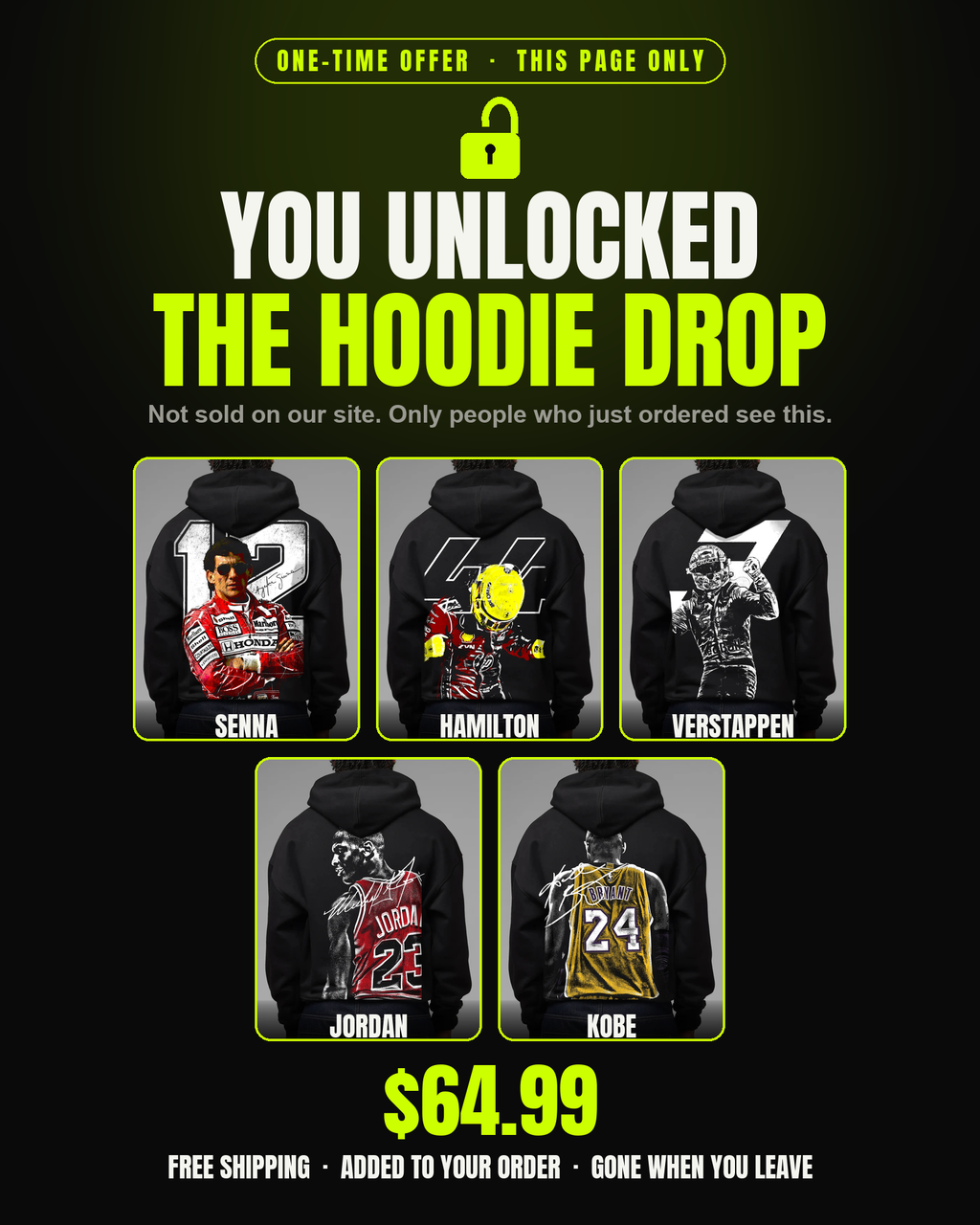 You unlocked the hoodie drop