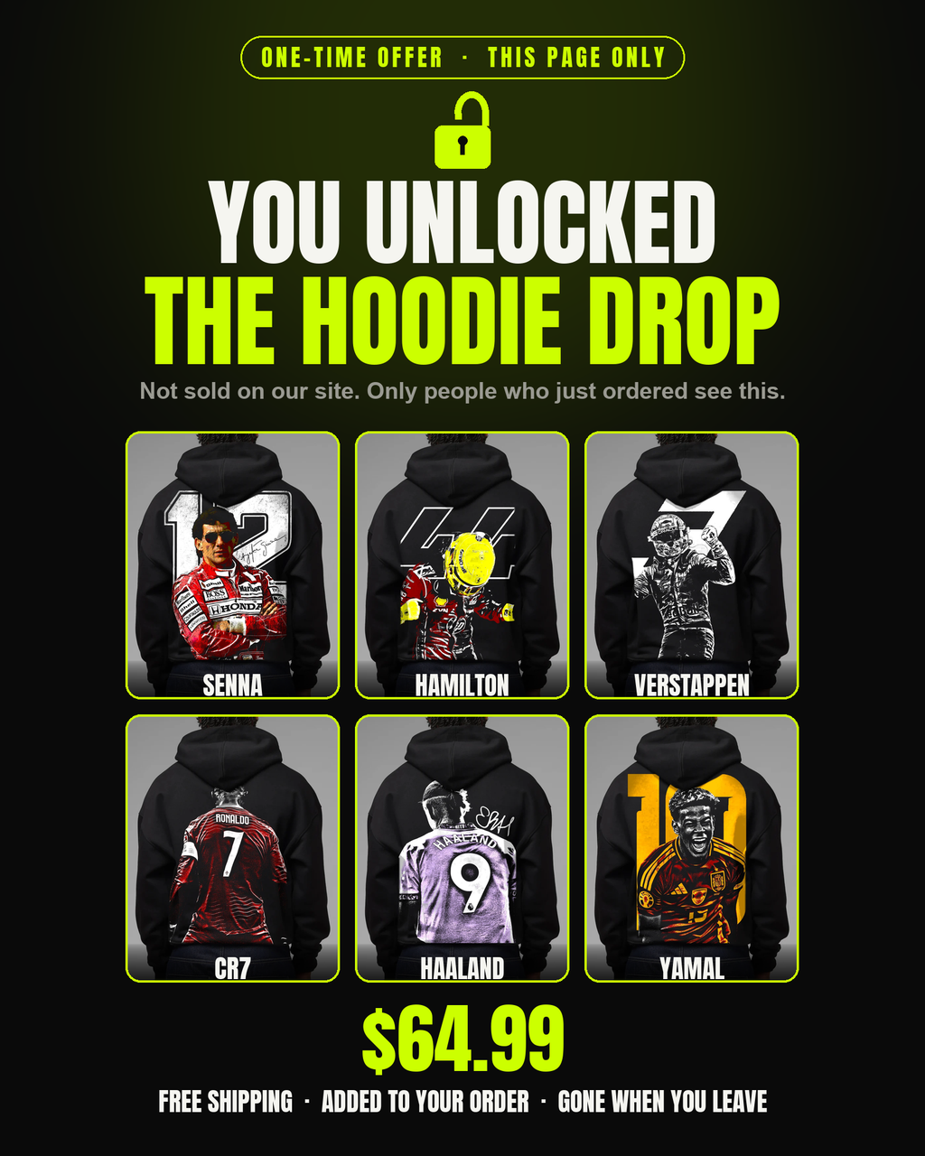 You unlocked the hoodie drop