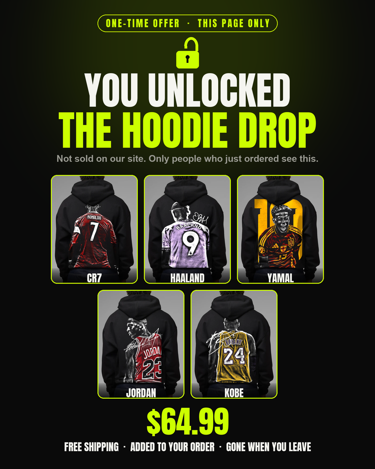 You unlocked the hoodie drop