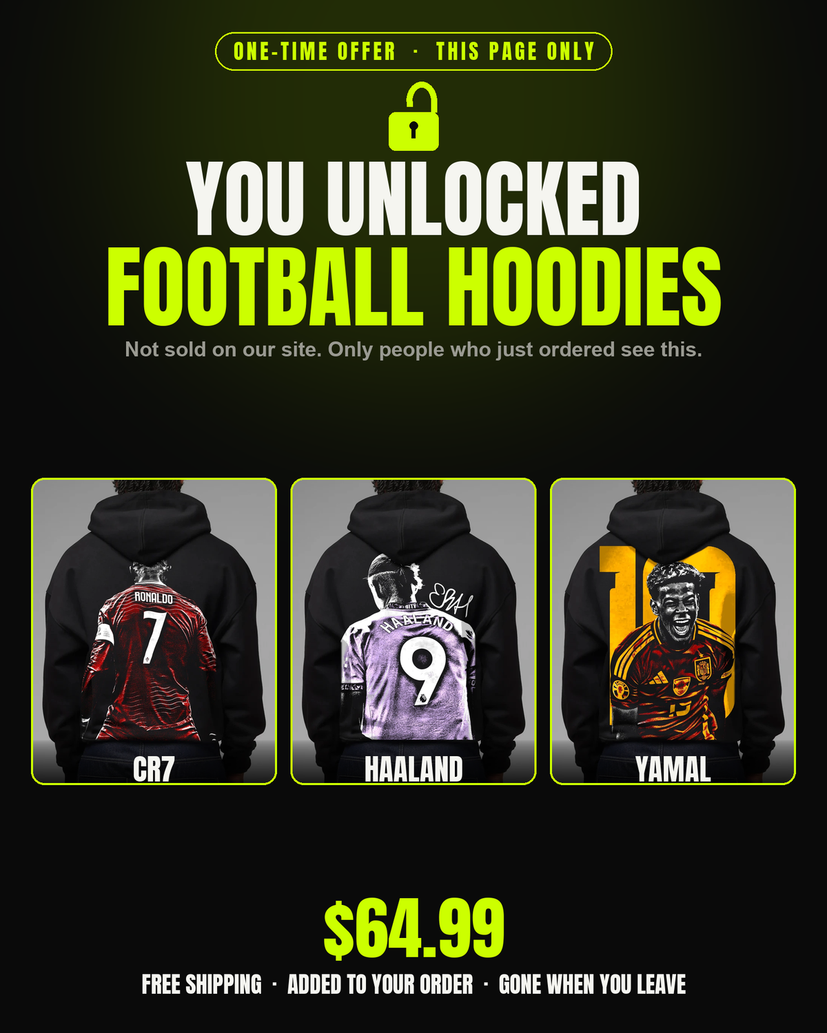 You unlocked football hoodies
